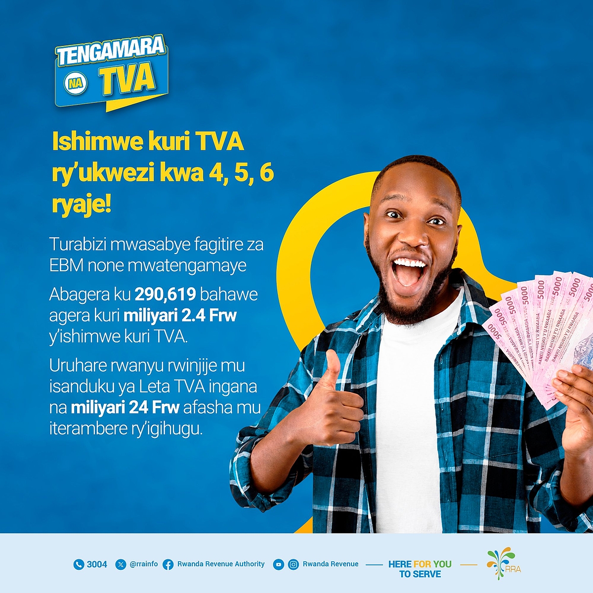 Tengamara na TVA: Abaguzi ba nyuma batanze umusoro wa miliyari 24 Frw mu isanduku ya leta